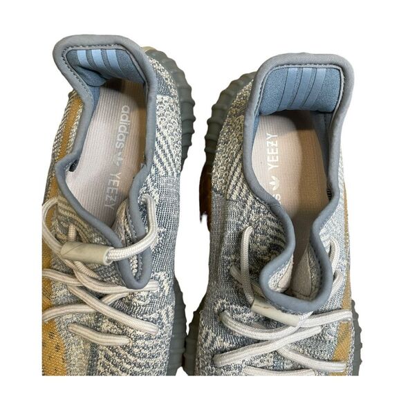 adidas Yeezy Boost 350 V2 Low Israfil Sneakers Grey Yellow Mesh Street 8.5 - Picture 12 of 14